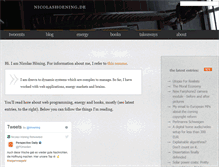 Tablet Screenshot of nicolashoening.de
